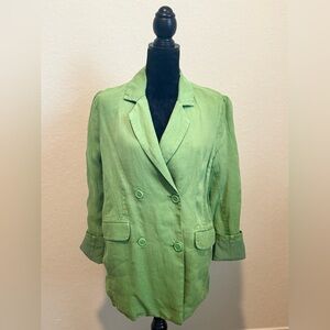 Sundance Green Blazer with Notched Lapels
